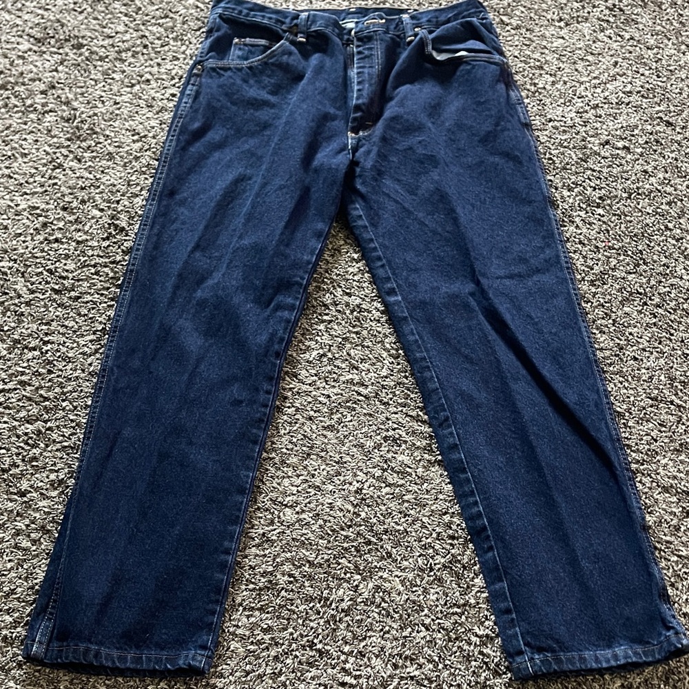 Men's Wrangler Authentic Blue Jeans (36/30)
